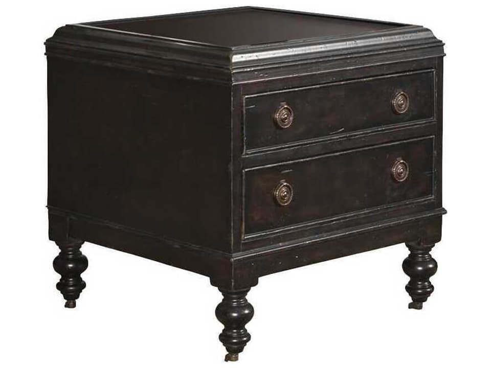 Kingstown Nelson Square End Table in Tamarind Black Finish
