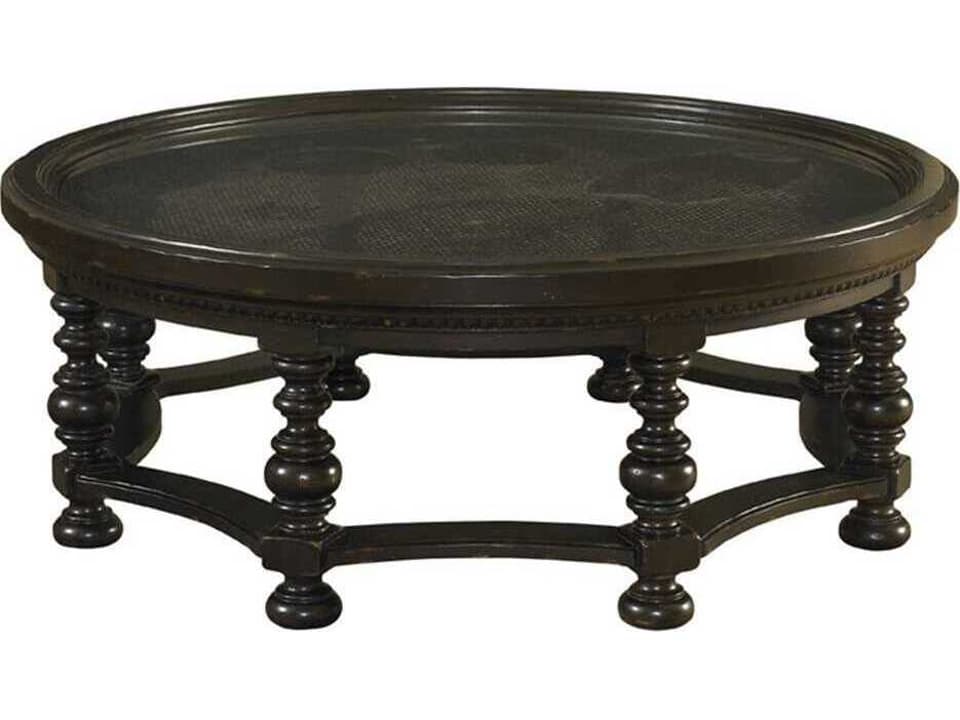 Kingstown Plantation Round Coffee Table in Tamarind Finish