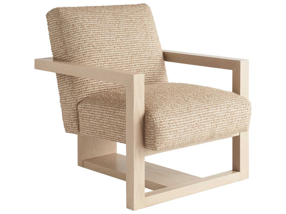 Sunset Key Flanders Upholstered Accent Chair with Exposed Wood Frame