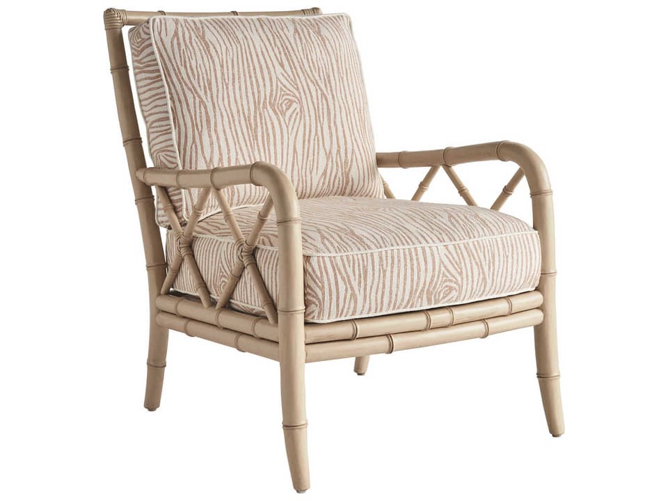 Sunset Key Heydon Fabric Accent Chair in Sea Oat Finish