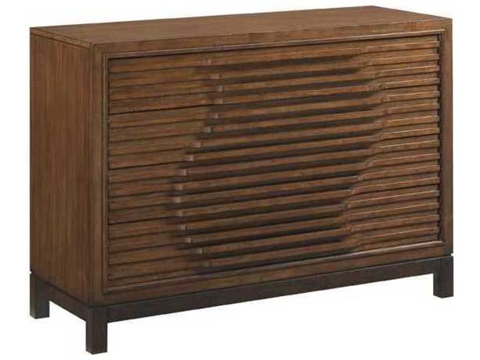 Island Fusion Madura 4-Drawer Hall Chest in Dark Walnut