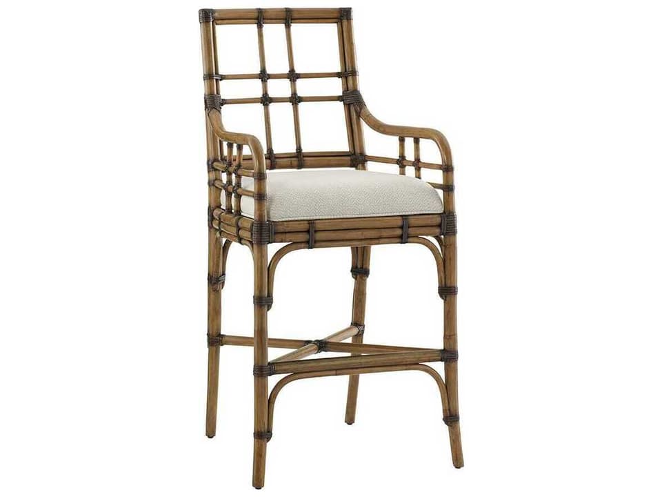 Home Twin Palms Lands End Upholstered Bar Stool