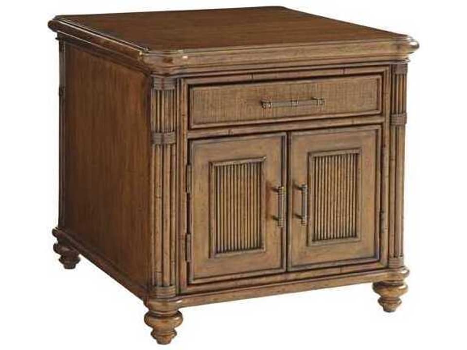 Bali Hai Mariner Storage End Table in Caribbean Sunset Finish