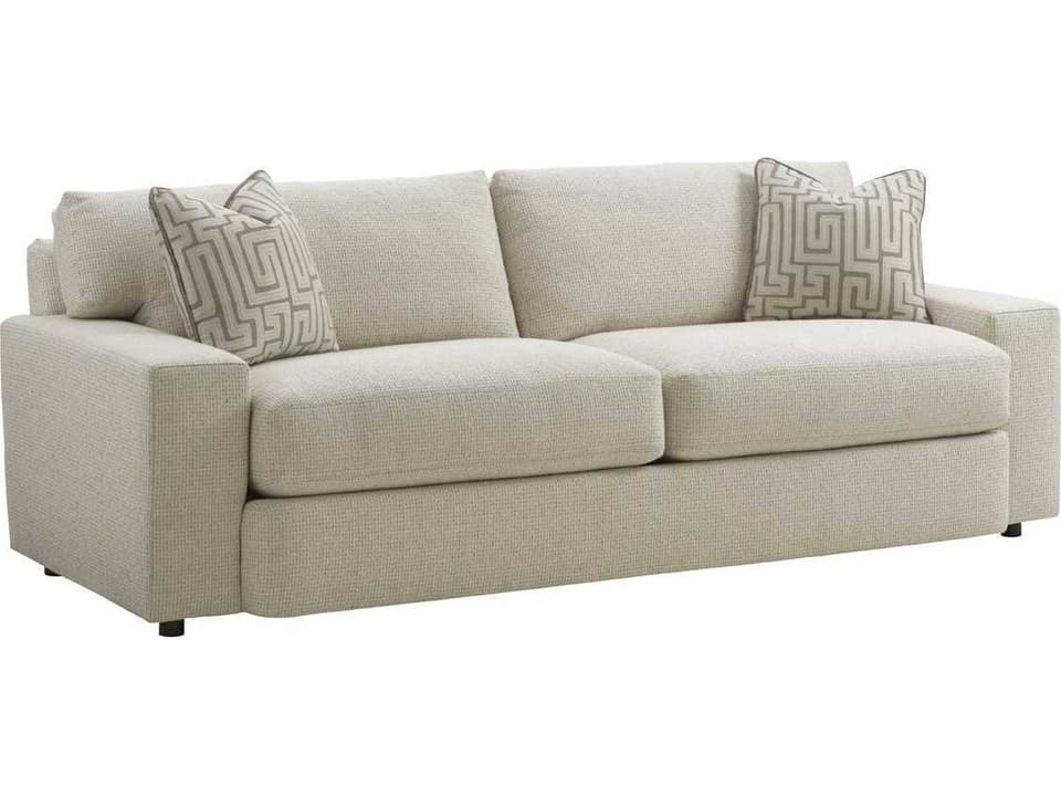 Island Fusion Sakura 3-Seat Fabric Sofa with Ultra Down Cushions