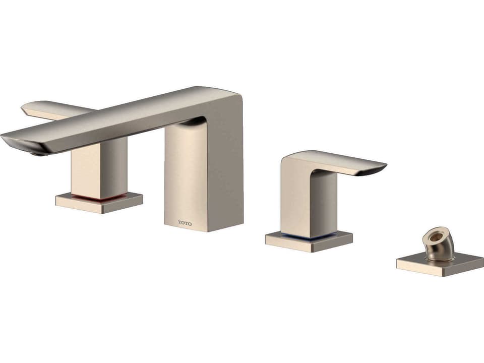 GR-Series Two-Handle Deck-Mount Roman Tub Filler Trim with Handshower