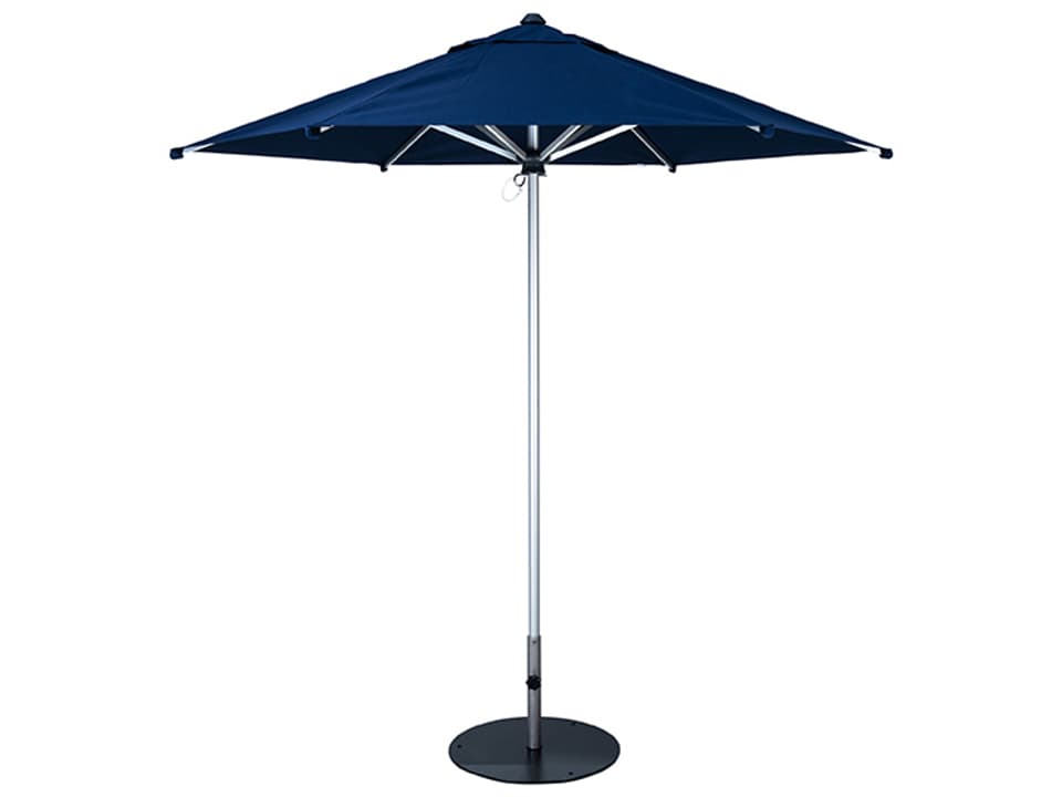 Sombra Auminum 9 Foot Hexagon Manual Lift Umbrella