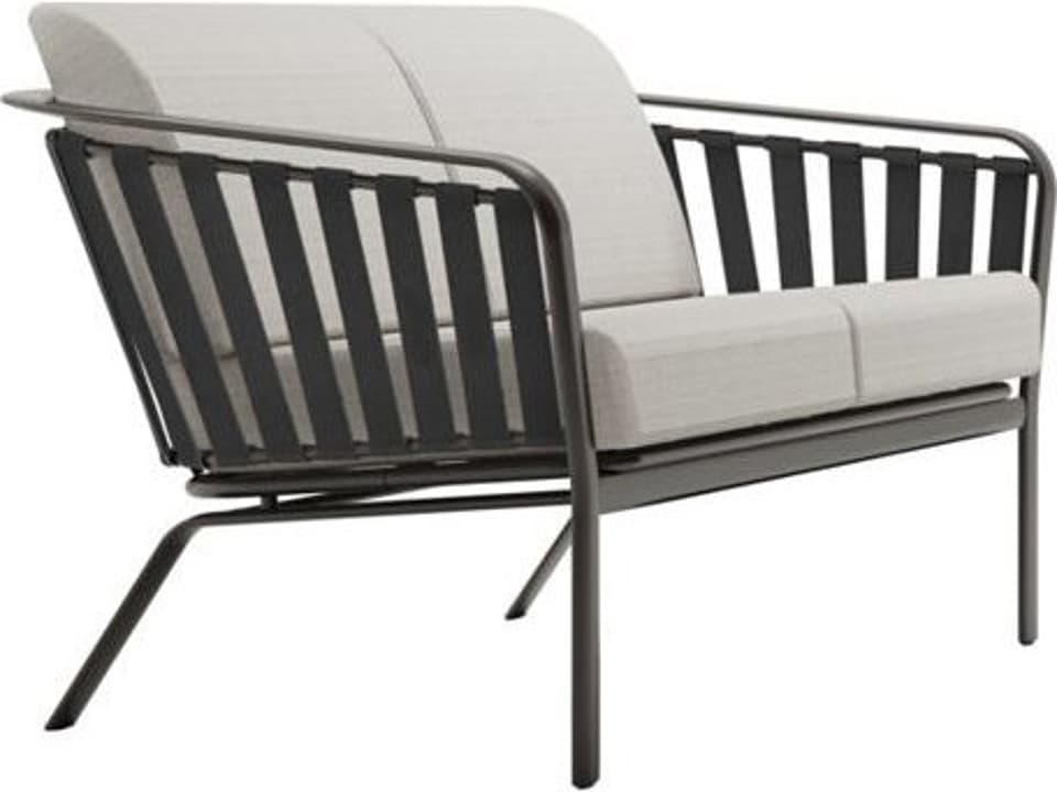 Trelon Cushion Aluminum Loveseat