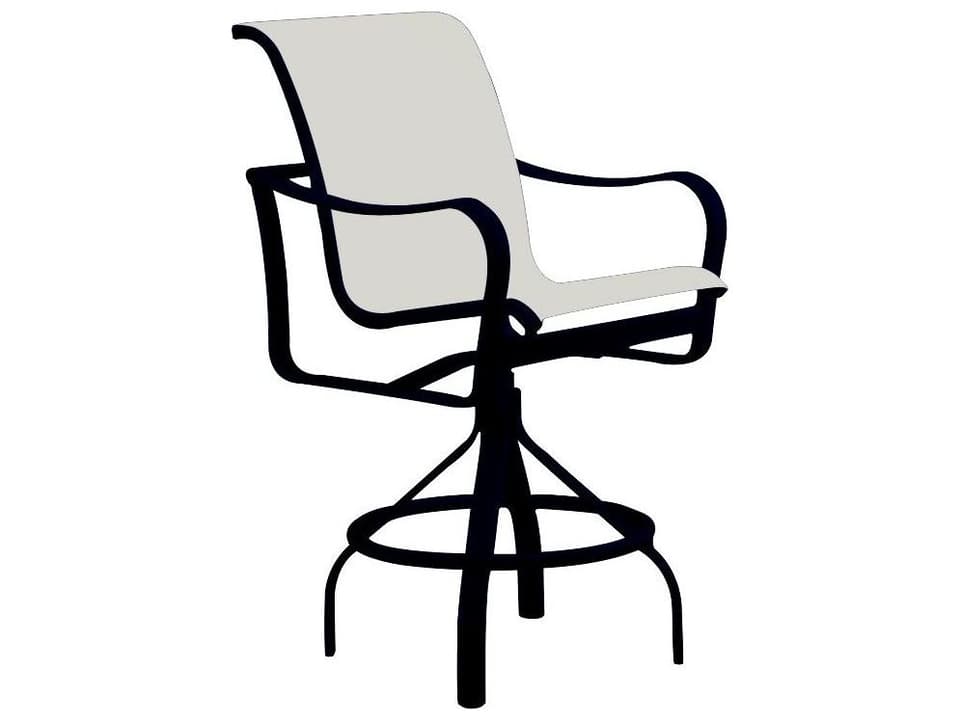 Shoreline Sling Aluminum Swivel Bar Stool