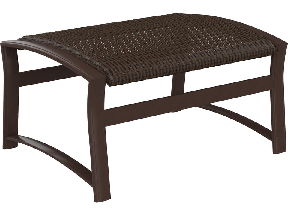 Corsica Woven Aluminum Sling Ottoman