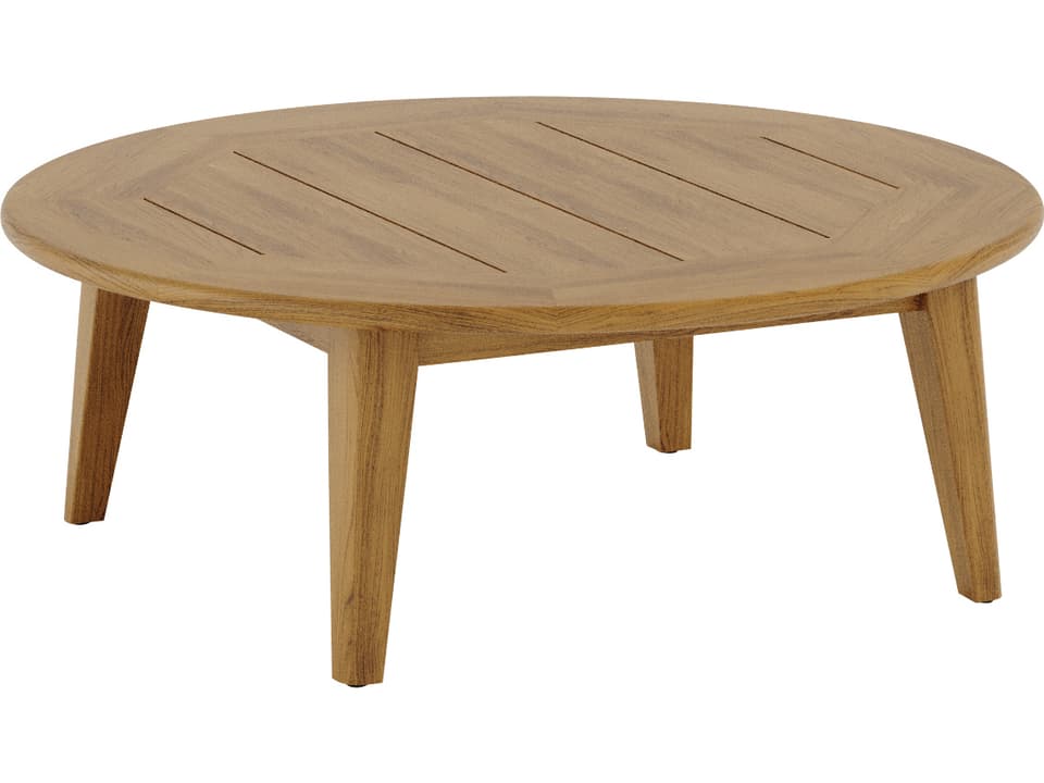 Palma 43 Inch Round Teak Coffee Table