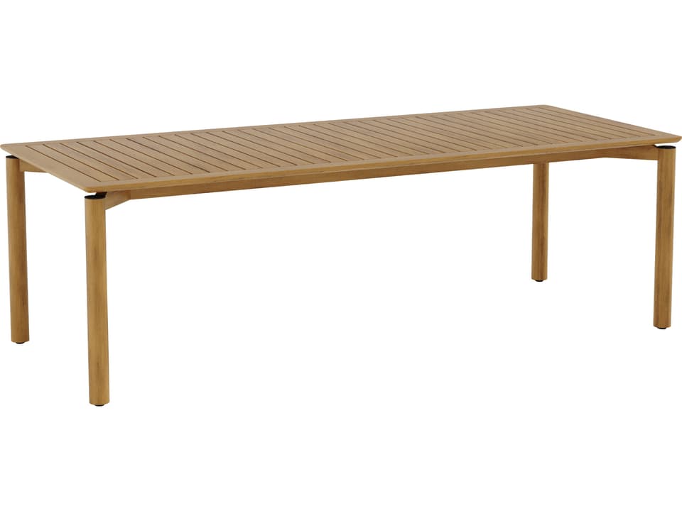 FDB Mobler Outdoor Sammen Natural Teak Rectangular Dining Table