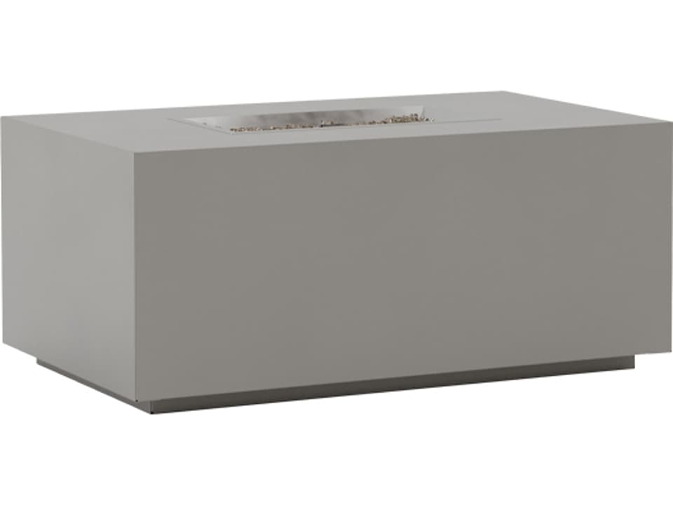 Huntington Aluminum Rectangular Fire Pit Table