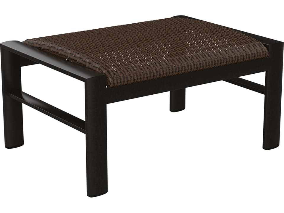 Kenzo Woven Ottoman with TropiKane Bison Weave