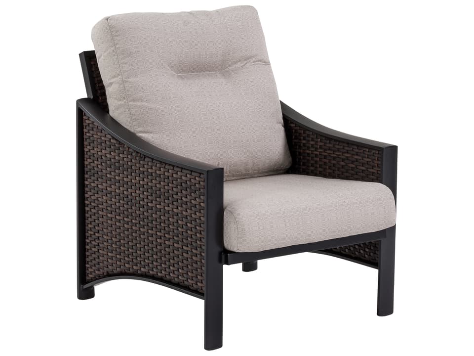 Kenzo Woven Wicker Cushion Lounge Chair