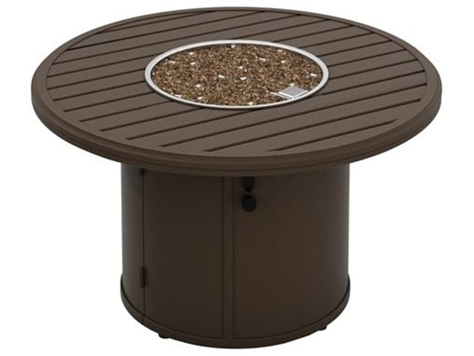 Banchetto Aluminum Round Ignitor Outdoor Fire Pit Table with Timer