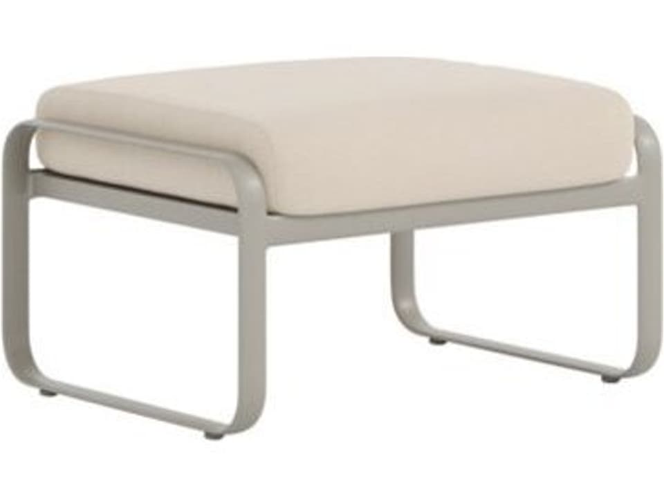 Brasilia Cushion Aluminum Ottoman