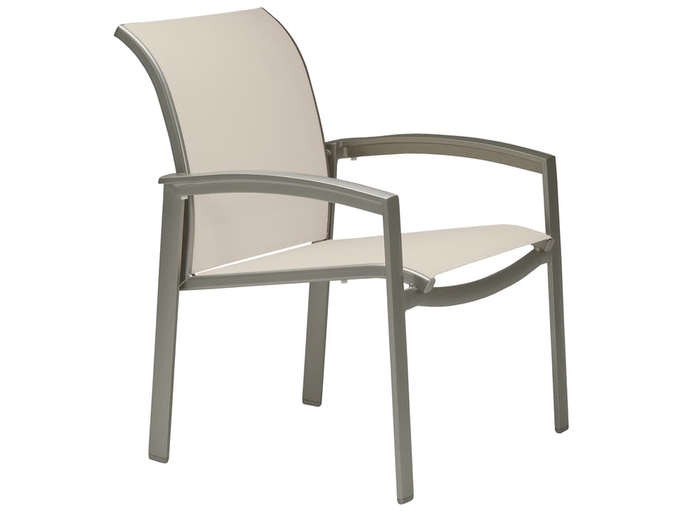 Elance Relaxed Sling Aluminum Dining Arm Chair