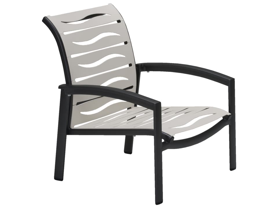 Elance EZ Span Wave Strap Spa Lounge Chair in Powder-Coated Aluminum