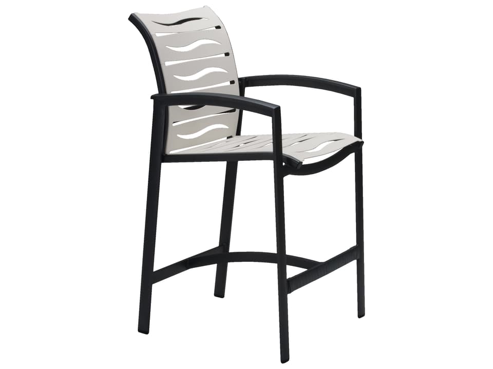 Elance EZ SPAN Wave Segment Aluminum Bar Stool