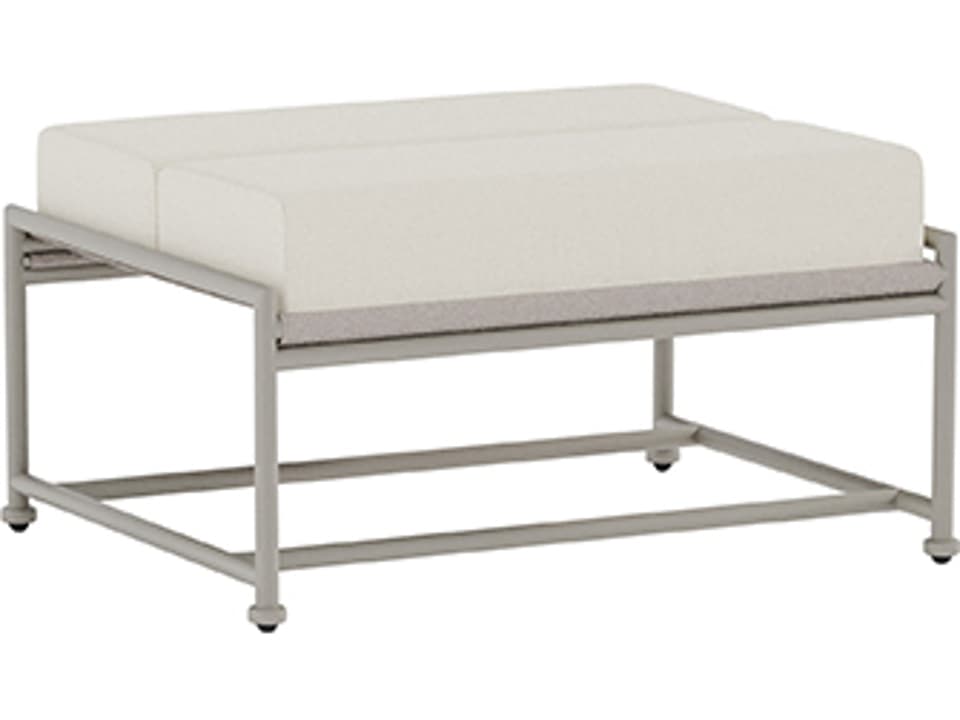 Glendale Cushion Sling Aluminum Ottoman