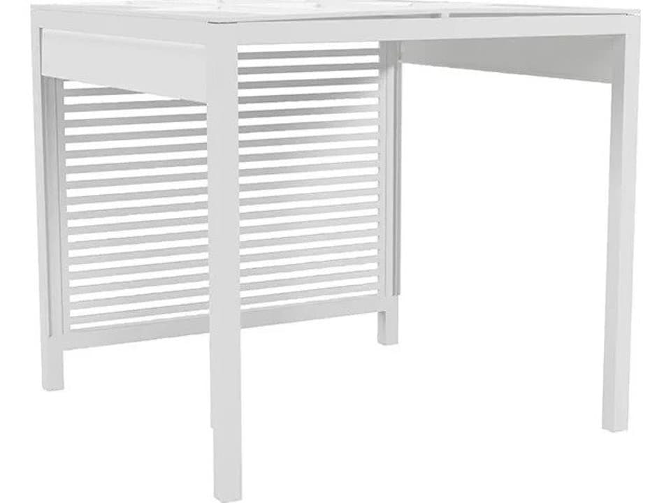 Haven Aluminum 10 Foot Square Cabana with Fabric Roof and Back
