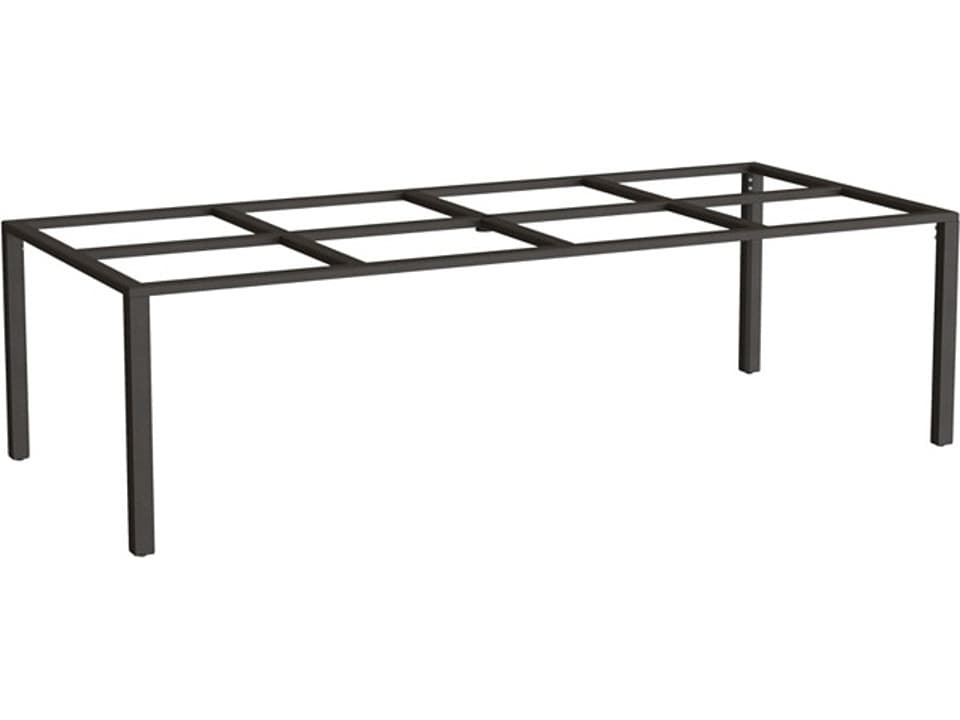 Parson Aluminum 96 x 42 Rectangle ADA Dining Table Base with Umbrella Hole
