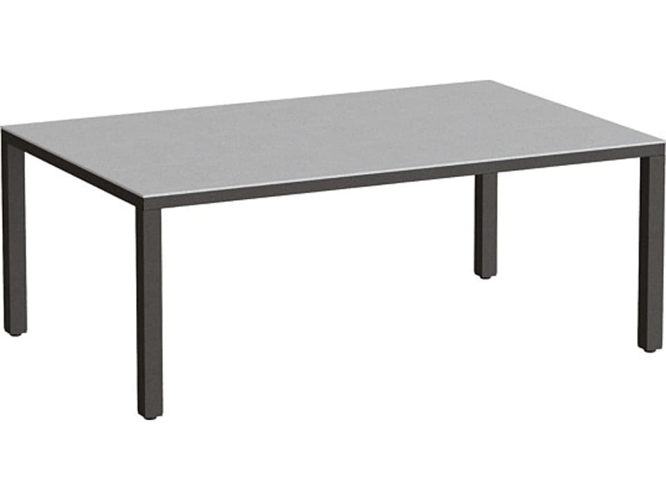 Parson Solid Top Aluminum 45 x 29 Inch Rectangular Coffee Table