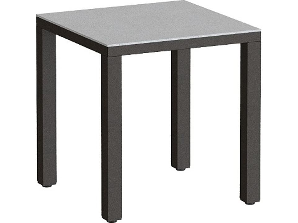 Parson Solid Top Aluminum 16.25 Inch Square End Table
