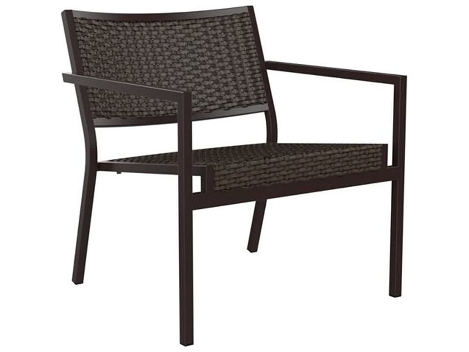 Cabana Club Woven Outdoor Lounge Chair by Richard Holbrook in Rustproof Aluminum and TropiKane Woven HDPE