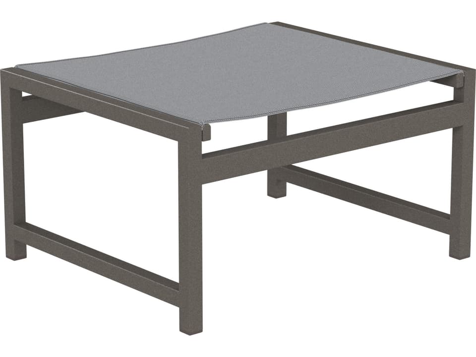 Cabana Club Sling Aluminum Patio Ottoman 23-Inch