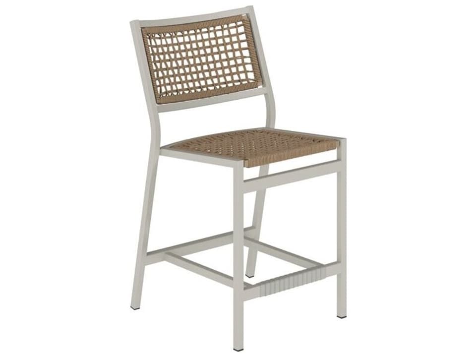 Cabana Club Rope Aluminum Armless Patio Counter Stool