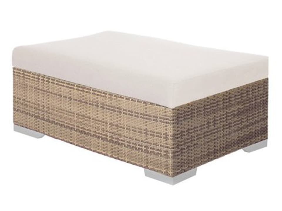 Arzo Rectangular Woven Cushion Ottoman