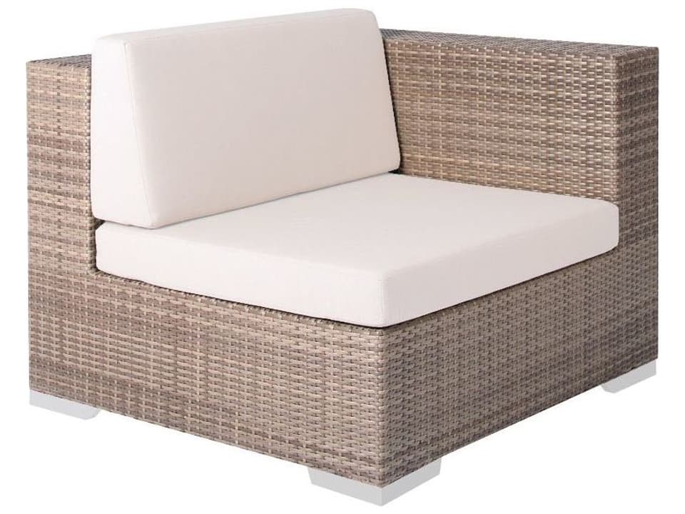 Arzo Woven Cushion Left/Right Arm Outdoor Patio Lounge Chair