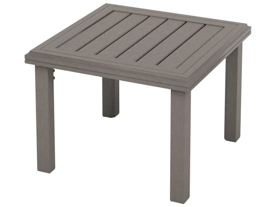 Amici 24-Inch Square Aluminum Tea Table