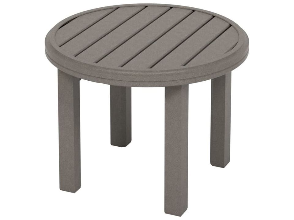 Amici 24-Inch Round Aluminum Tea Table