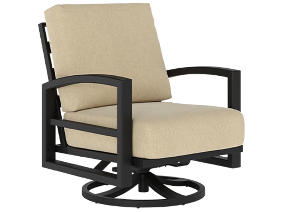 Lakeside Cushion Aluminum Swivel Lounge Chair