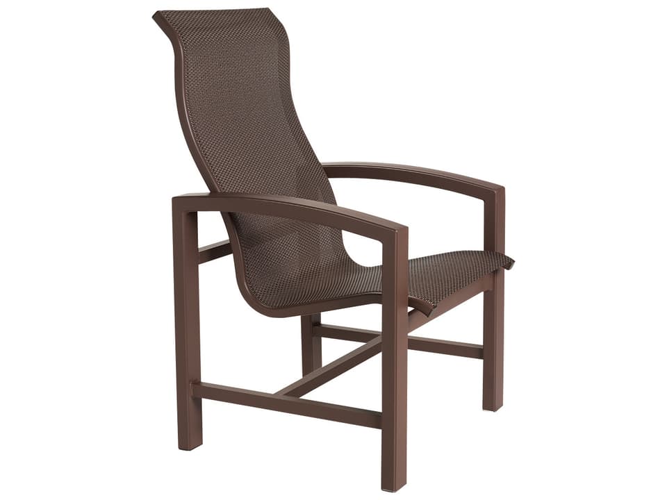 Lakeside Sling Aluminum High Back Dining Chair