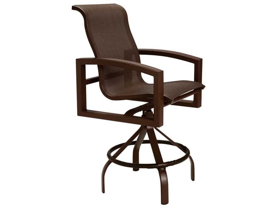 Lakeside Swivel Sling Aluminum Bar Stool