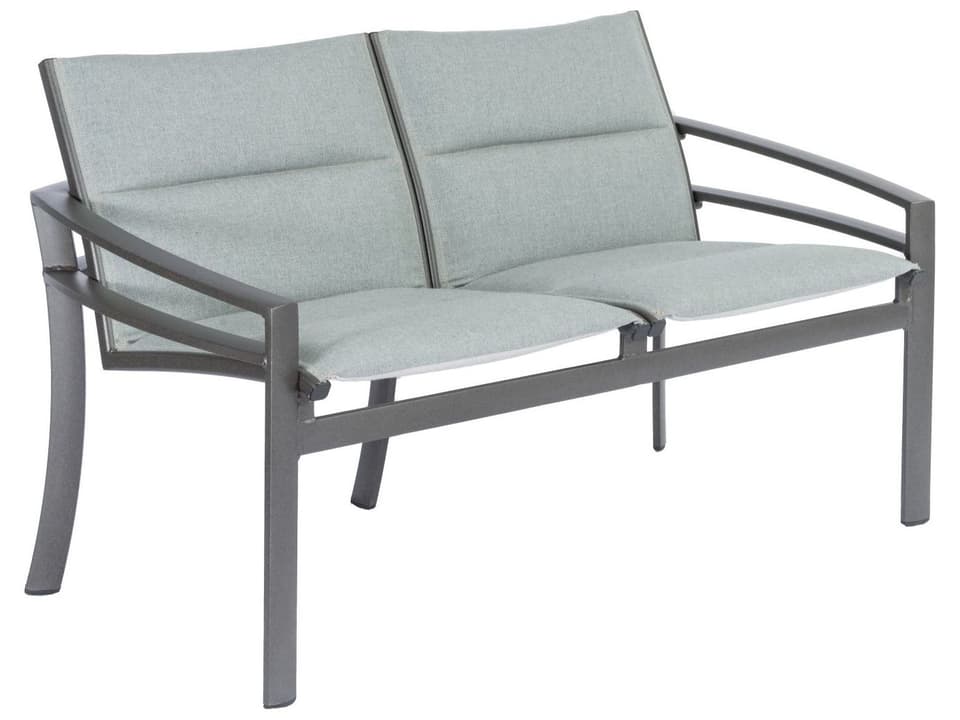 KOR Padded Sling Loveseat Modern Outdoor Seating