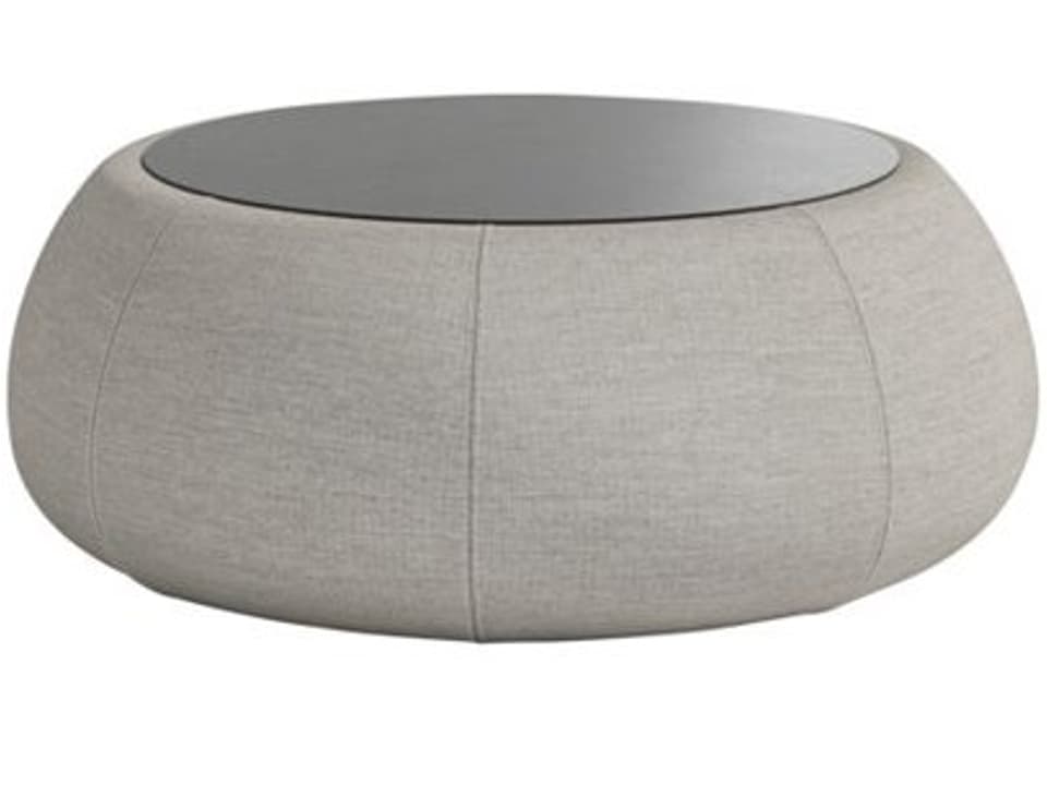 Contour Cushion 30.5-Inch Round Resin Coffee Table