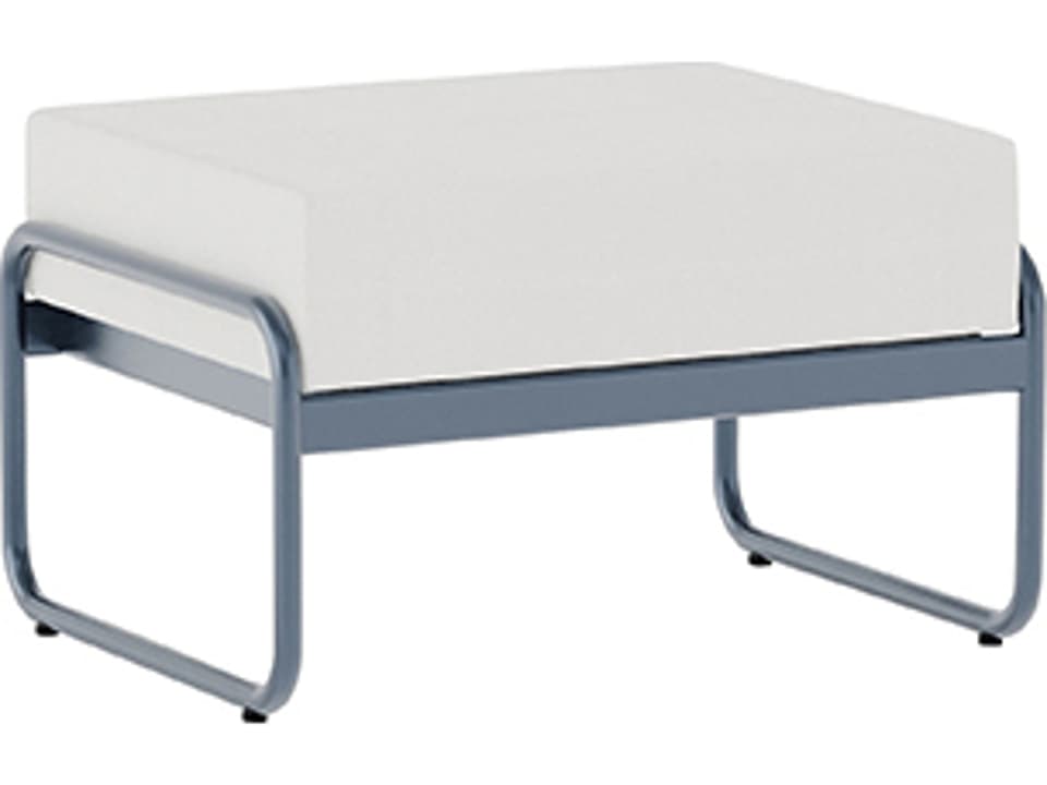 Oasis Aluminum Cushion Ottoman