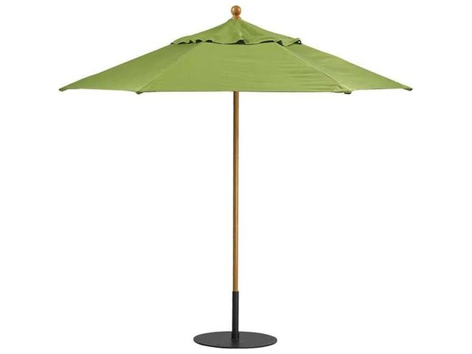Portofino II Aluminum 8 Foot Hexagon Manual Lift Patio Umbrella