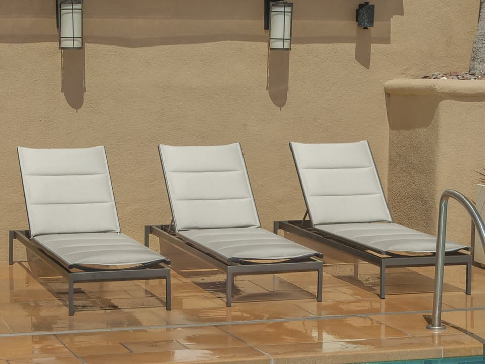 Cabana Club Padded Sling Aluminum Lounge Set