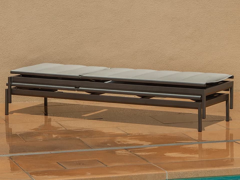 Cabana Club Aluminum Padded Sling Patio Lounge Set