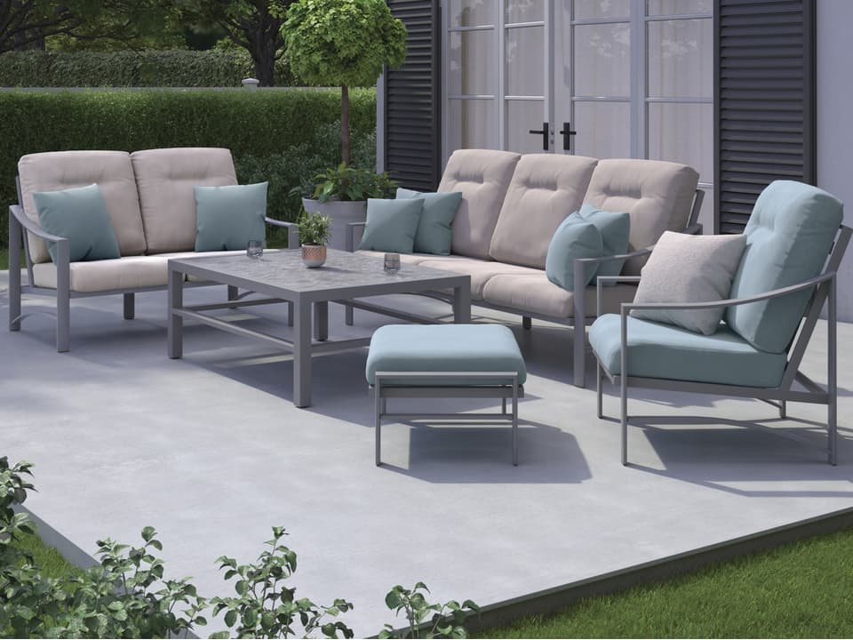 Kenzo Cushion Aluminum Lounge Set
