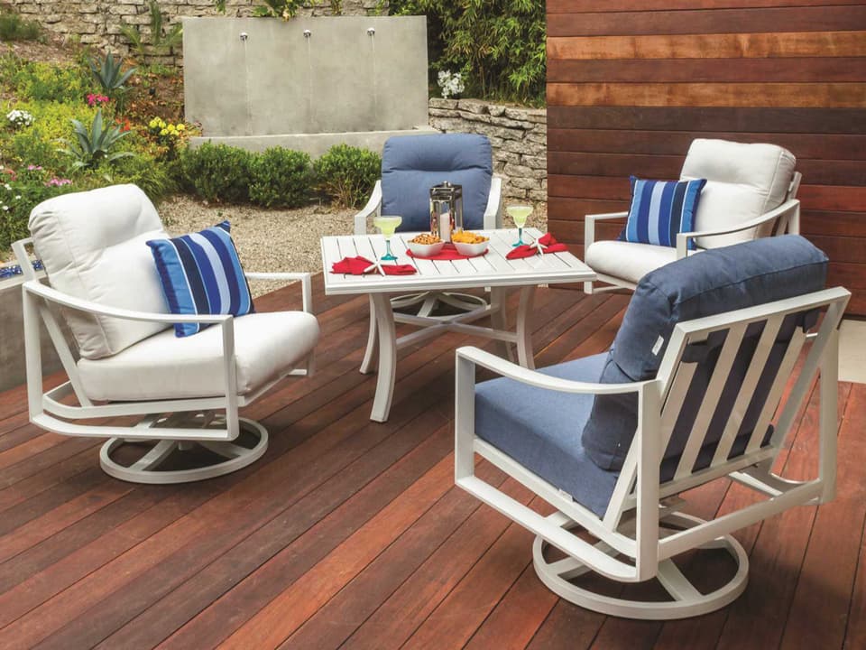 Kenzo Cushion Aluminum Patio Dining Set