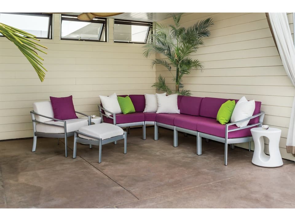 Kor Cushion Aluminum Sectional Lounge Set