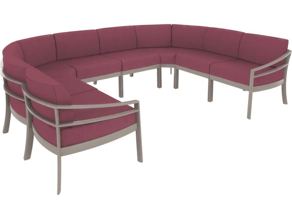 Kor Cushion Aluminum Sectional Outdoor Patio Lounge Set
