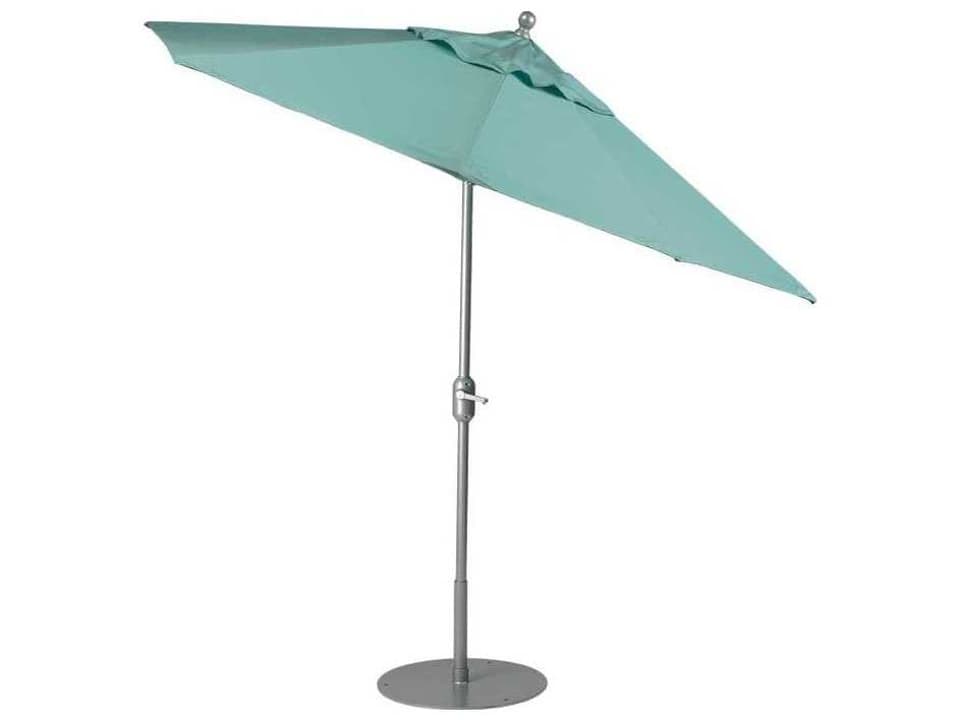 Portofino II Aluminum 8 x 10 Foot Oval Crank Auto Tilt Outdoor Umbrella