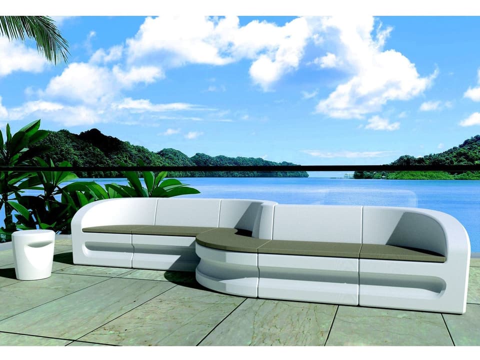 Radius Marine Grade Polymer Sectional Patio Lounge Set